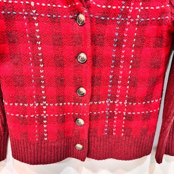 Pendleton Wool Shawl Collar Plaid Cardigan Sweater Women’s Size Medium-Petite - Picture 5 of 14
